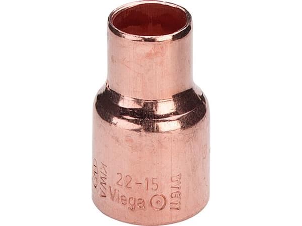 Viega reduktionsmuffe 22 x 15 mm kobber