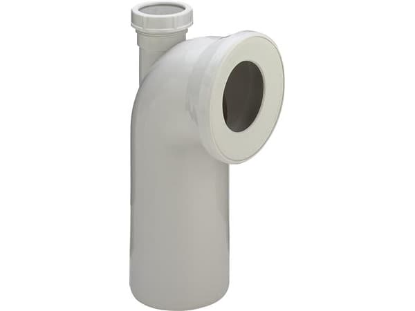Viega spikböj 90° med 50 mm tapp plast/vit