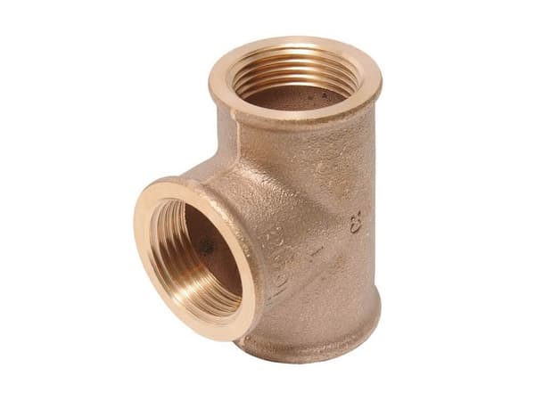 VIEGA T-stykke 3/4" rødgods