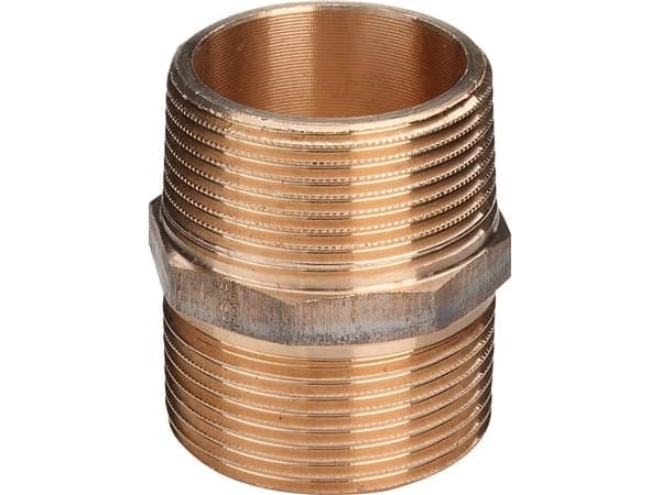 VIEGA Brystnippel 1/2" rødgods