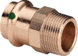 VIEGA Sanpress overgang ¾"x18mm af rødgods muffe/nippel, SC-contur
