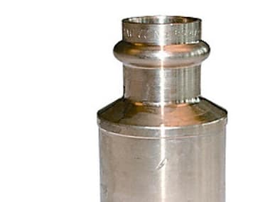VIEGA Sanpress reduktion 22x18mm af rødgods med SC-Contur