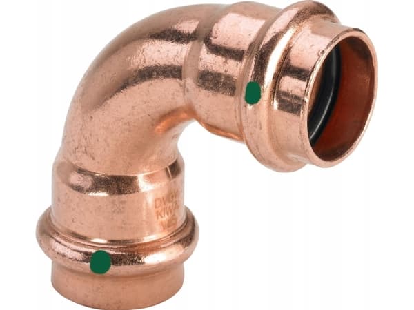 VIEGA Profipress bøjning 28mm90Gr. af kobber, SC-ConturPress muffe/muffe