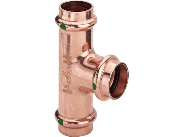 VIEGA Profipress tee 15 mmaf kobbermed SC-Contur