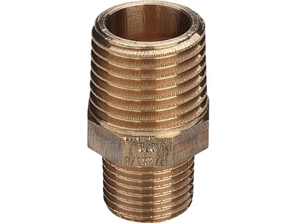Viega brystnippel 1" x 1/2" rødgods