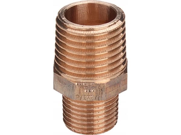 VIEGA Brystnippel 2x1 1/2"" rødgods