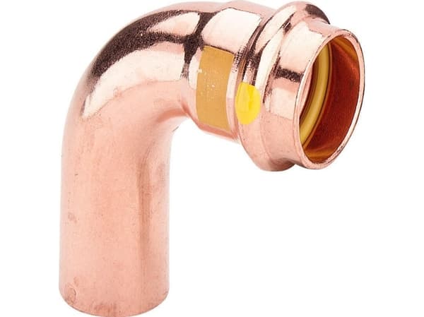 VIEGA Profipress G bøjning 90Gr. 42mmaf kobber, SC-Conturmuffe/nippel