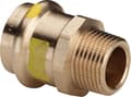 Miniatyrbild 1 av 2: VIEGA Profipress gas overgang ½"x15mm, af rødgods muffe/nippel, SC-contur
