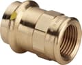 Miniatyrbild 1 av 2: VIEGA Profipress gas overgang ½"x18mm, af rødgods muffe/muffe, SC-contur