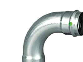 VIEGA Inox bøjning 90 grader 28 mmInox, rustfri stålmuffe/muffe, SC-Contur