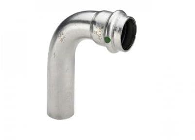 VIEGA Inox-taivutus 90 astetta 42 mmInox, ruostumaton teräsholkki/nippa, SC-Contur