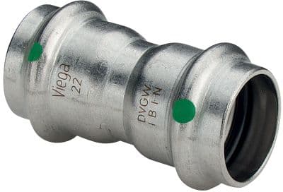VIEGA Inox muffe 28 mmInox, rustfri stål, SC-Contur