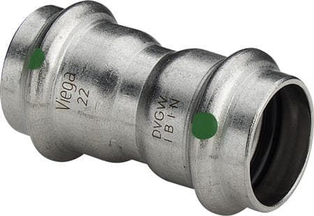 VIEGA Inox muffe 35 mmInox, rustfri stål, SC-Contur