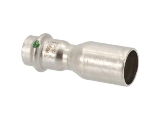 VIEGA Inox reduktion 22x18 mmInox, rustfri stål, nippel/muffe, SC-Contur