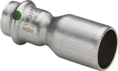 Sanpress Inox reduktion 28 x 22 mm rustfrit stål (ruostumaton)