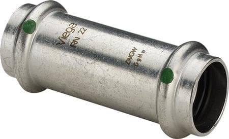 Sanpress inox skydemuffe 18 mm rustfrit stål