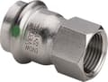 Miniatyrbild 1 av 3: VIEGA Inox overgang ½"x15mm Inox, rustfri stål, muffe/muffe, SC-Contur