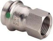 VIEGA Inox overgang 1 1/2"x42 mmInox, rustfri stål, muffe/muffe, SC-Contur