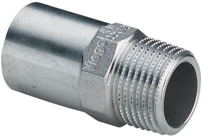 VIEGA Inox indstiksstykke ¾"x22mm Inox, rustfri stål, nippel/nippel, SC-Contur