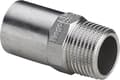 Miniatyrbilde 1 av 3: VIEGA Inox indstiksstykke ¾"x22mm Inox, rustfri stål, nippel/nippel, SC-Contur