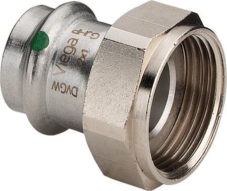 Sanpress Inox tilslutningsforskruning 15 mm x 12" rustfrit stål