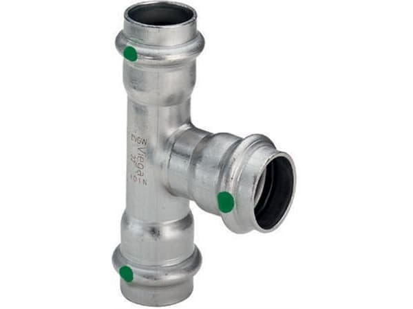 VIEGA Inox T-stykke, 18x15x15 mm, med SC-Contur