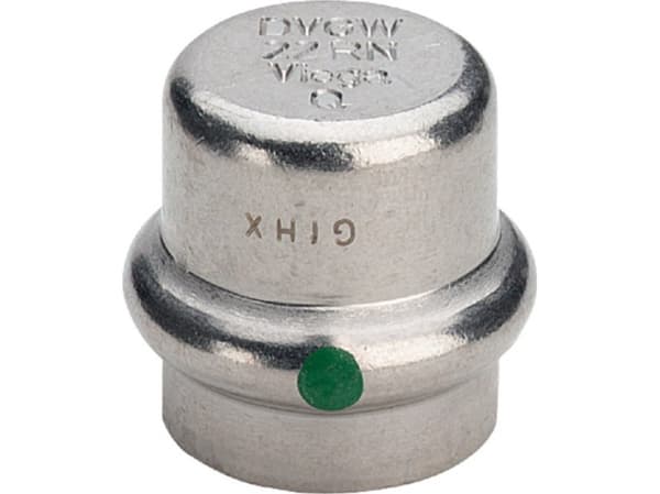 Sanpress inox slutmuffe 28 mm rustfrit stål