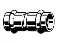 Prestabo muffe 22 mm forzinket stål