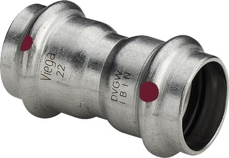 Prestabo muffe 22 mm forzinket stål