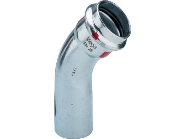 VIEGA Prestabo taivutus 42mm45 astetta seostamatonta terästäHylsy / nippeli, SC-kontuuri