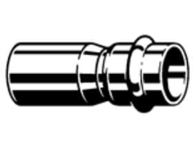 Prestabo reduktion 54 x 42 mm forzinket stål