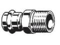 Miniatyrbilde 3 av 3: VIEGA Prestabo overgang ¾"x22mm af ulegeret stål muffe/nippel, SC-contur