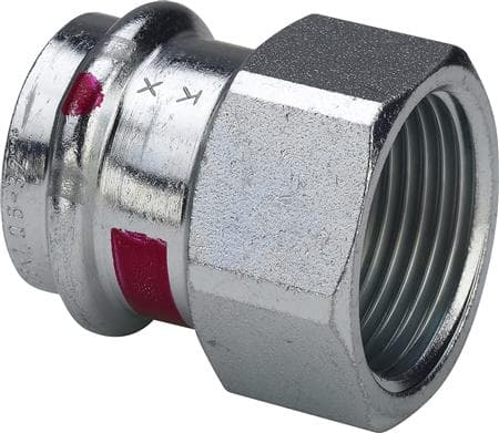 VIEGA Prestabo overgang ½"x15mm af ulegeret stål muffe/muffe, SC-contur