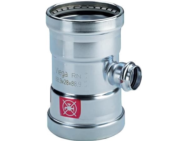 Prestabo XL T-stykke 88,9 mm forzinket stål