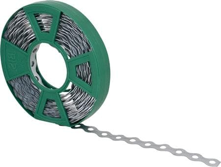 WALRAVEN Sinkitty aaltopahvin muotoinen ontto nauha 12x0,8mm jatkuvalla Ø 5mm rei'ityksellä (ilman rei'itystä saatavana pyynnöstä) 10m rulla - (10 me