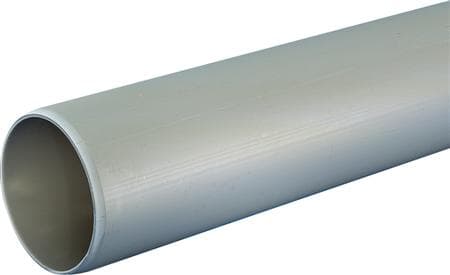 40 x 3000 mm Putkiviemäri harmaa ilman muhvia PP Wavin