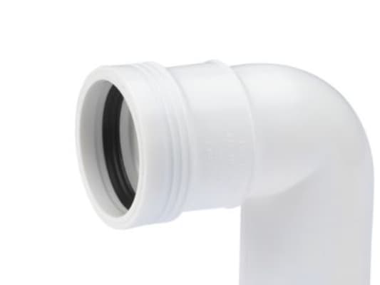 Wavin PP böjning 88,5 grader Ø 32 mm vit