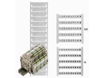 WEIDMÜLLER Dekafix DEK 5 FWZ U,V,W,N,PE klembredde 5 mm, hvide mærker 1 pakke med 500 stk. - (500 stk.)