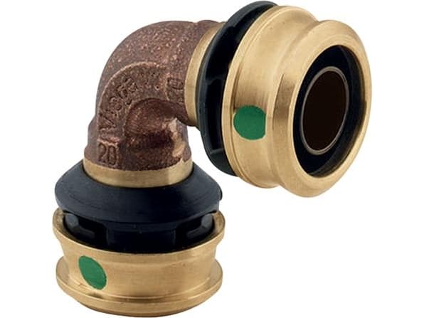 Viega Raxofix bøjning 90° 40 Rødgods / blank