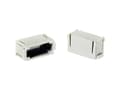 Miniatyrbild 1 av 2: HARTING HAN modular dummy modul 6B, 10B, 16B, 24B. Hun og han delen. - (2 stk.)