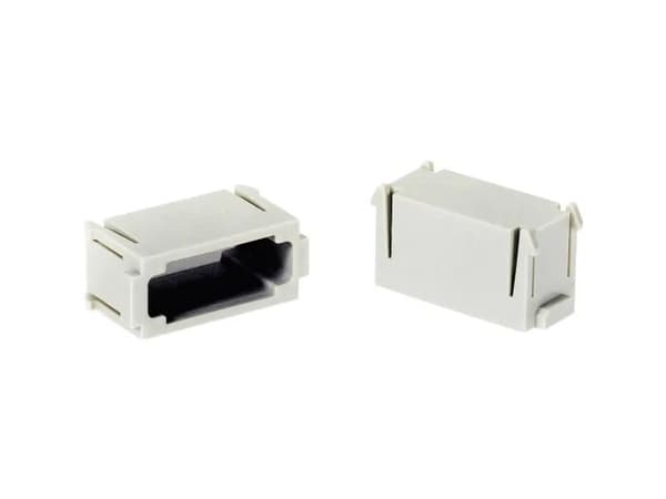 HARTING HAN modular dummy modul 6B, 10B, 16B, 24B. Hun og han delen. - (2 stk.)