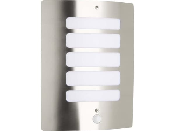 Brilliant Todd 47698/82 Utomhus vägglampa med rörelsesensor E27 60 W Rostfritt stål