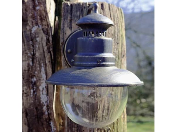 Brilliant Artu 96128/86 Utomhus vägglampa Energisparande glödlampa, LED (RGB) E27 53 W Svart, Guld