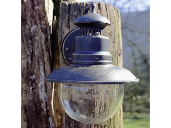 Brilliant Artu 96128/86 Utomhus vägglampa Energisparande glödlampa, LED (RGB) E27 53 W Svart, Guld