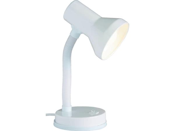 Brilliant Junior Bordslampa Energisparande glödlampa, glödlampa E27 40 W Vit