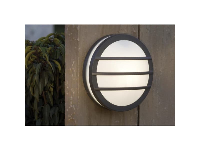 ECO-Light Seine 3361 gr Udendørs vægbelysning Energisparepære, LED (RGB) E27 23 W Antracit