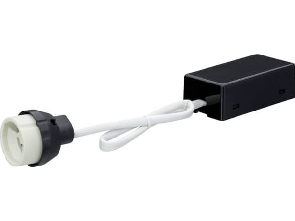 Paulmann 938.10, Lampsockeladapter, Universal, Svart, Plast, halogen, GU10