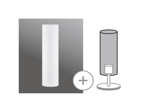 Paulmann 998.42, Lampeskjerm, Hvit, Glass, Opal, 7,5 cm, 280 mm