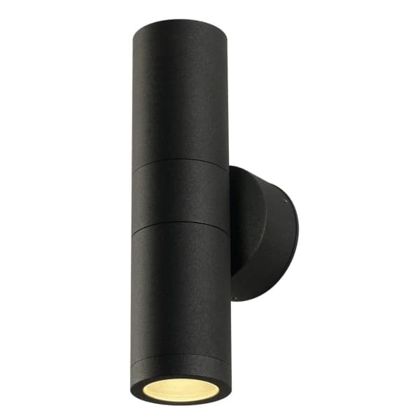 SLV ASTINA, Ytmonterad, Cylinder, 2 lampor, GU10, IP44, Antracit