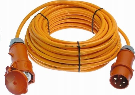 ace - Schwabe 59625 Power Extension Cable 16 A Orange 25.00 m